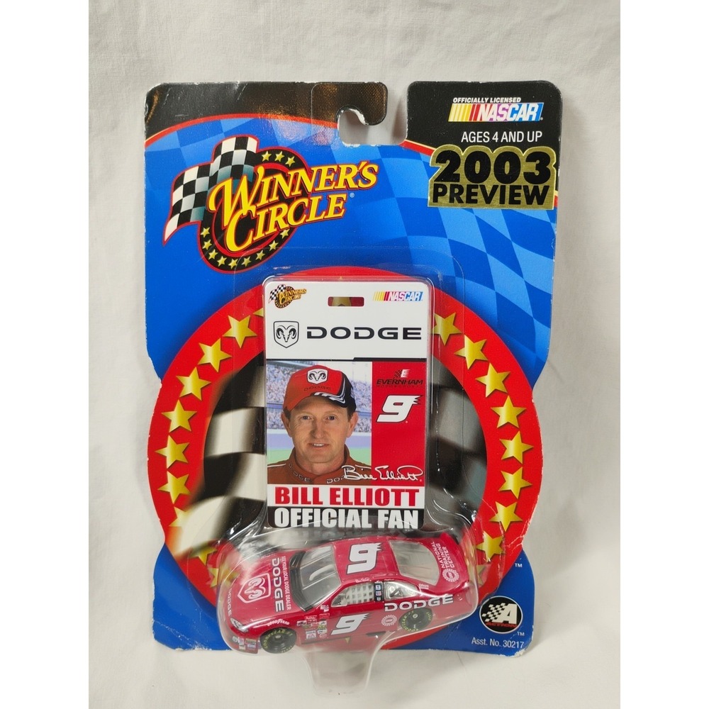 Winners‎ Circle 2003 Preview #9 Bill Elliott Car & Pit Pass Set Sealed